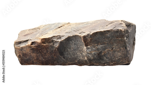 Stone Block Isolated on Tranasparent Background for Architecture Design Projects