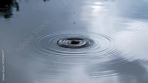 Abstract Water Ripple Patterns On Calm Surface