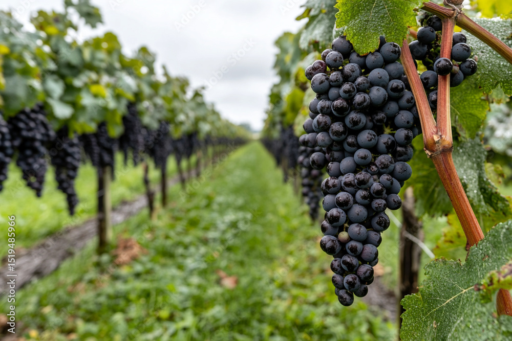 custom made wallpaper toronto digitalGrapes ready for harvest in a vineyard during late summer