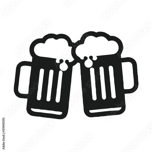 icon, beer, button, bin, vector, glass, symbol,  vector silhutte 
