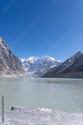 Tsho Rolpa Lake, Nepal, formed over the past 50 years due to glacial melt, once threatened to burst, but a major disaster was averted when locals and authorities drained water.