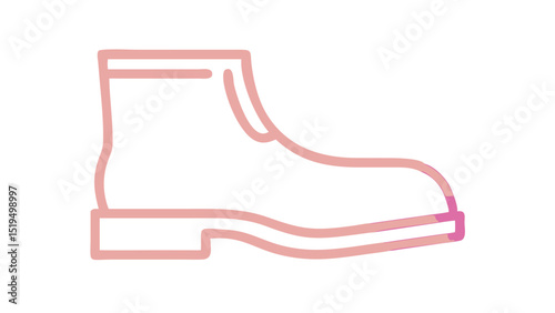 Stylish pink gradient boot design perfect for fashion enthusiasts and footwear lovers