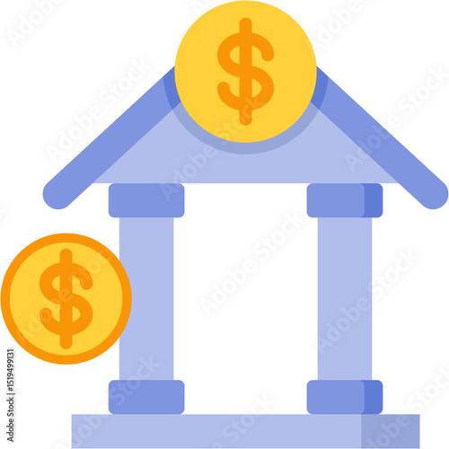Bank Building Icon