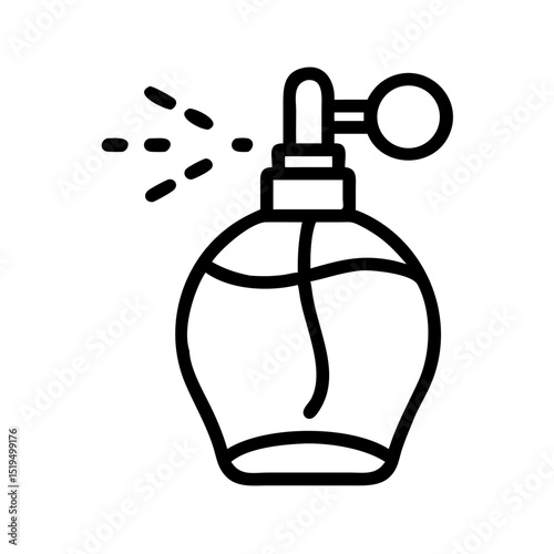 Elegant perfume bottle with a vintage design showcasing a delicate spray mechanism for timeless fragrance