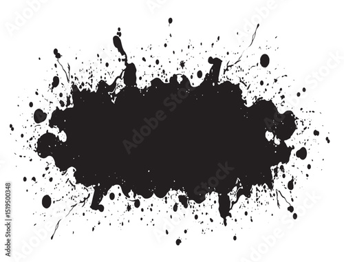 ink splat background, brush splatter black and white ,paint splatter vector, watercolor splatter