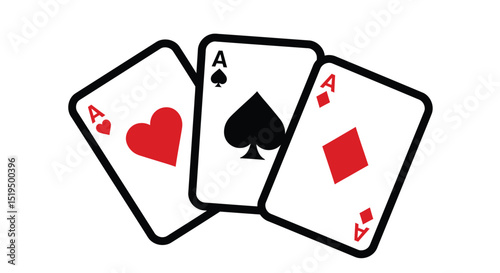 poker card icon vector design template in white background