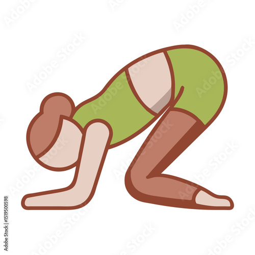 Yoga practitioner performing a stretching pose in a casual indoor space during a morning workout session