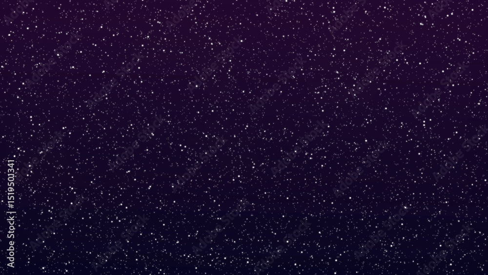 Fototapeta premium Dark purple starry field glowing particles background 4k wallpaper 