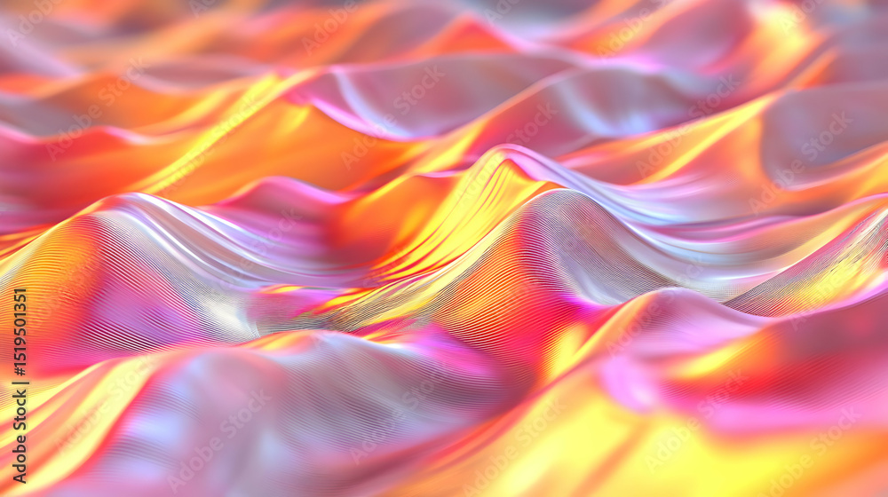 Naklejka premium Abstract Colorful Wave Pattern Background