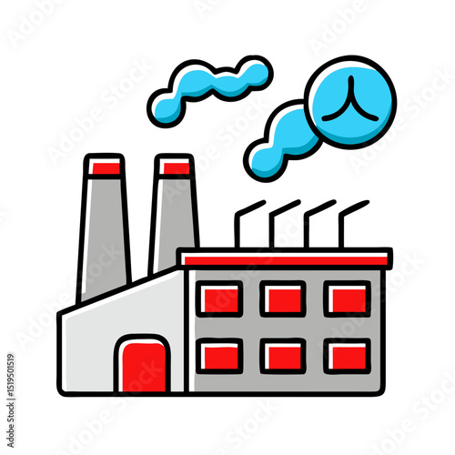 Factory or industrial plant symbol.