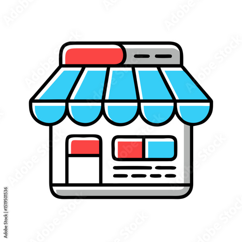 Storefront of a shop or market.
