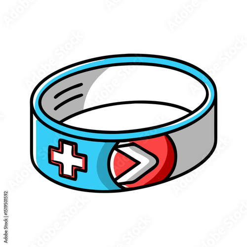 Medical wristband for patients.