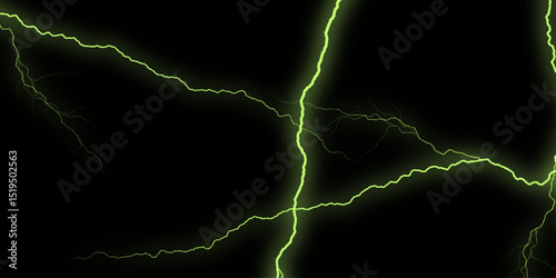 Massive lightning bolt with branches isolated on black background. Thunder Stock Image in Black Background. Massive lightning bolt with branches isolated on black background.