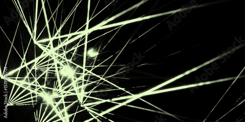 Abstract background with lines Vector abstract futuristic digital landscape with lines, luxury green geometric random chaotic lines. squares and triangle line. 