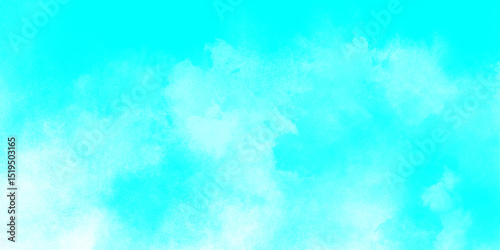 Abstract blue watercolor hand painted art victor illustration. white, blue painted smoky textured white color powder explosion. Shining illustration with abstract gradient clouds. 