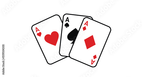poker card icon vector design template in white background