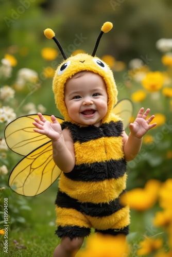 baby disfrazado de abeja