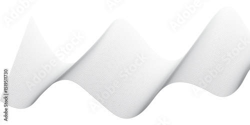 Generate an abstract design featuring thin, wavy black lines on a clean white background. The lines should flow smoothly and organically, creating a sense of movement and subtle texture,