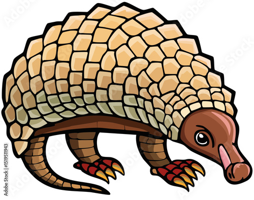 Cute Cartoon Pangolin