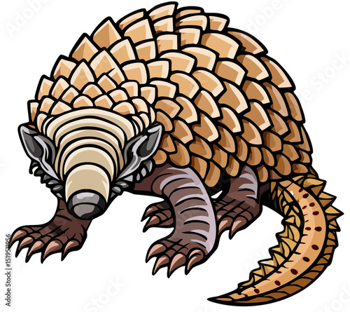 Adorable Pangolin Illustration