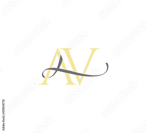 av luxury logo design, av logo, av initials logo, av minimal style logo design, av  letters logo