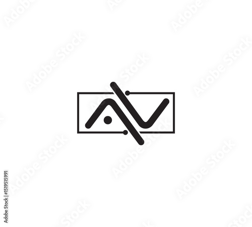 av logo design, av vector, Initial AV Logo Design Vector , av letter logo, minimal style av logo