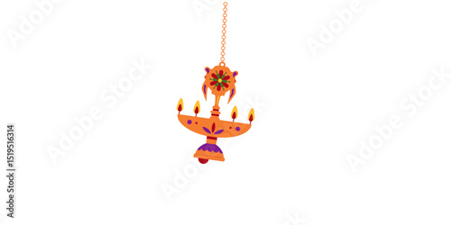 Vibrant Orange Hanging Chandelier Design A Festive Illumination