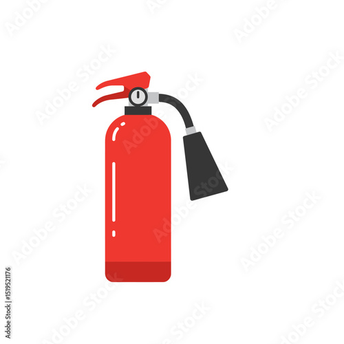 Silhouette of Fire extinguisher sign and symbol. Fire extinguisher icon vector sign. Firefighters tools for flame fighting symbol, line icon, logo, app. Vector illustration.