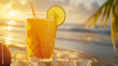 drink, glass, juice, cocktail, orange, fruit, beverage, cold, fresh, isolated, ice, alcohol, lemon, food, tropical, refreshment, freshness, white, healthy, summer, red, citrus, cool, straw, liquid