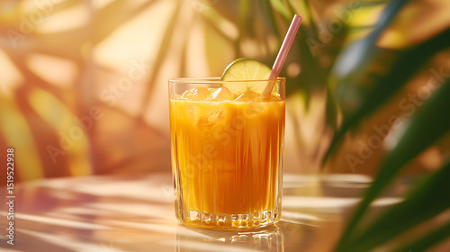 drink, glass, juice, cocktail, orange, fruit, beverage, cold, fresh, isolated, ice, alcohol, lemon, food, tropical, refreshment, freshness, white, healthy, summer, red, citrus, cool, straw, liquid