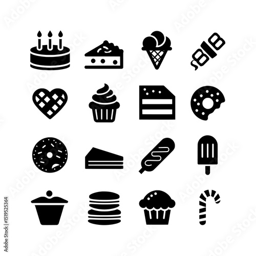 fast food icons ,  fast food icons set , food and drink icons