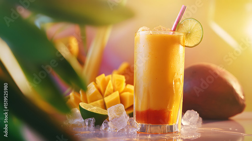 drink, glass, juice, cocktail, orange, fruit, beverage, cold, fresh, isolated, ice, alcohol, lemon, food, tropical, refreshment, freshness, white, healthy, summer, red, citrus, cool, straw, liquid