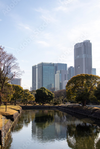Hamarikyu Gardens, Tokyo, Japan