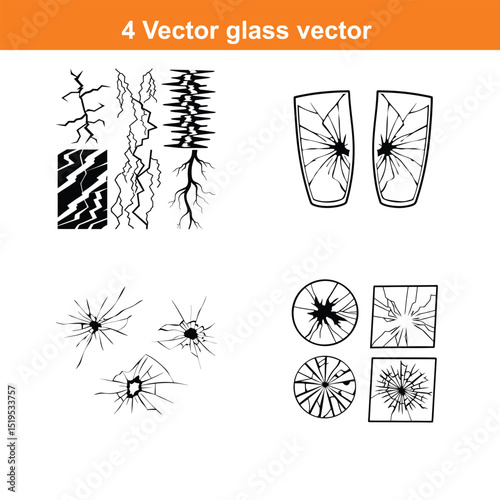 Vector broken glass background,Vector broken glass background,
