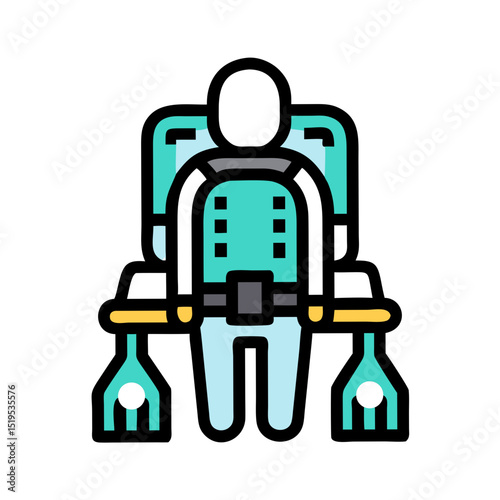 Professional dental brace icon isolated on white
