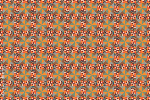 Colored retro Navajo tribe vector seamless pattern. Aztec Fancy Geometric Art Print. Wallpaper, Fabric Design, Fabric, Paper, Cover, Textile, Weave, Wrap