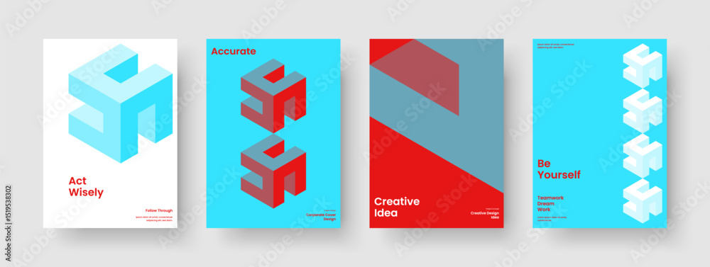 Obraz premium Abstract Report Template. Creative Brochure Design. Isolated Business Presentation Layout. Banner. Flyer. Background. Poster. Book Cover. Advertising. Pamphlet. Leaflet. Magazine. Brand Identity
