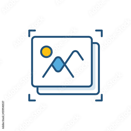 Image Resize Vector icon