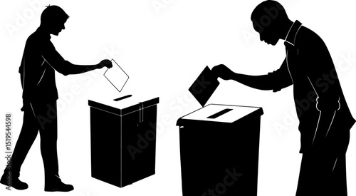 Citizen Voting Silhouettes: Election and Democratic Participation