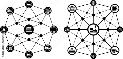 Global Logistics and Supply Chain Network with Interconnected Nodes