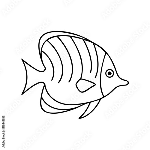 Colorful fish swimming in coral reef waters showcasing vibrant patterns and gracefulness