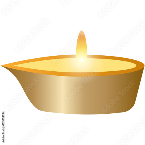 Diwali Lamps Element Set 