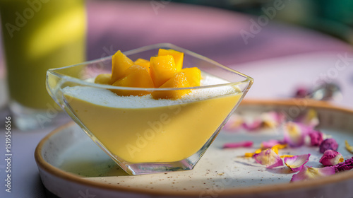 Mango Mousse in Glass
