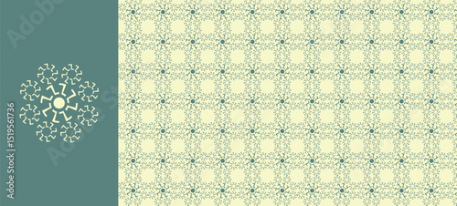 Abstract Geometric Floral Ornamen Pattern Vector Art
