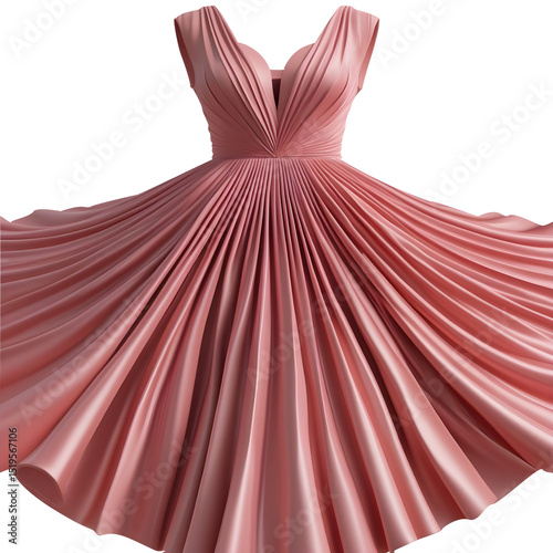 Wallpaper Mural Stunning pink prom dress featuring tulle skirt and crystal embellishments, perfect for special occasions. Torontodigital.ca