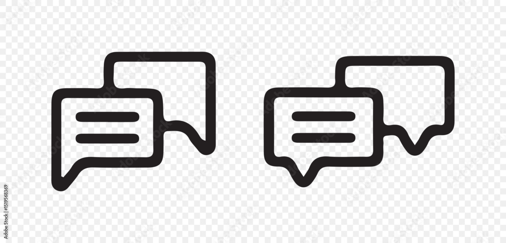 Speech Bubble Icon – Messaging Symbol in Vector Format