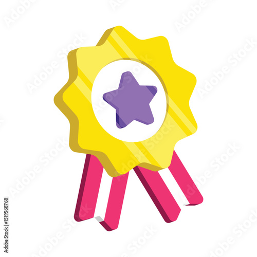 Medal Vector style icon. Eps 10 file
