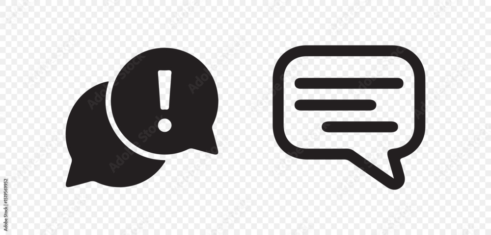 Message Icon – Flat Chat Bubble for Web and Mobile Message Icon – Flat Chat Bubble for Web and Mobile