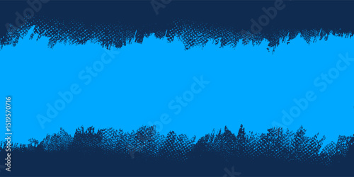 Dark blue background with light blue grungy scratchy halftone texture