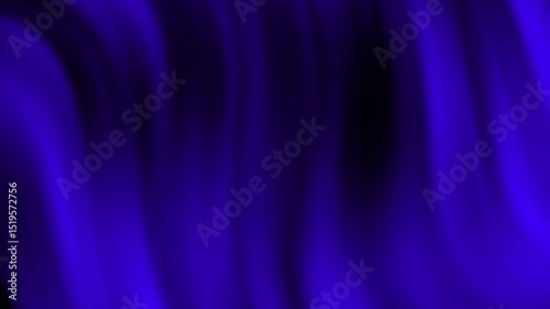 Soft, flowing waves of deep blue and purple gradient create a smooth, abstract background with a sense of movement, abstract texture gradient motion background animation.